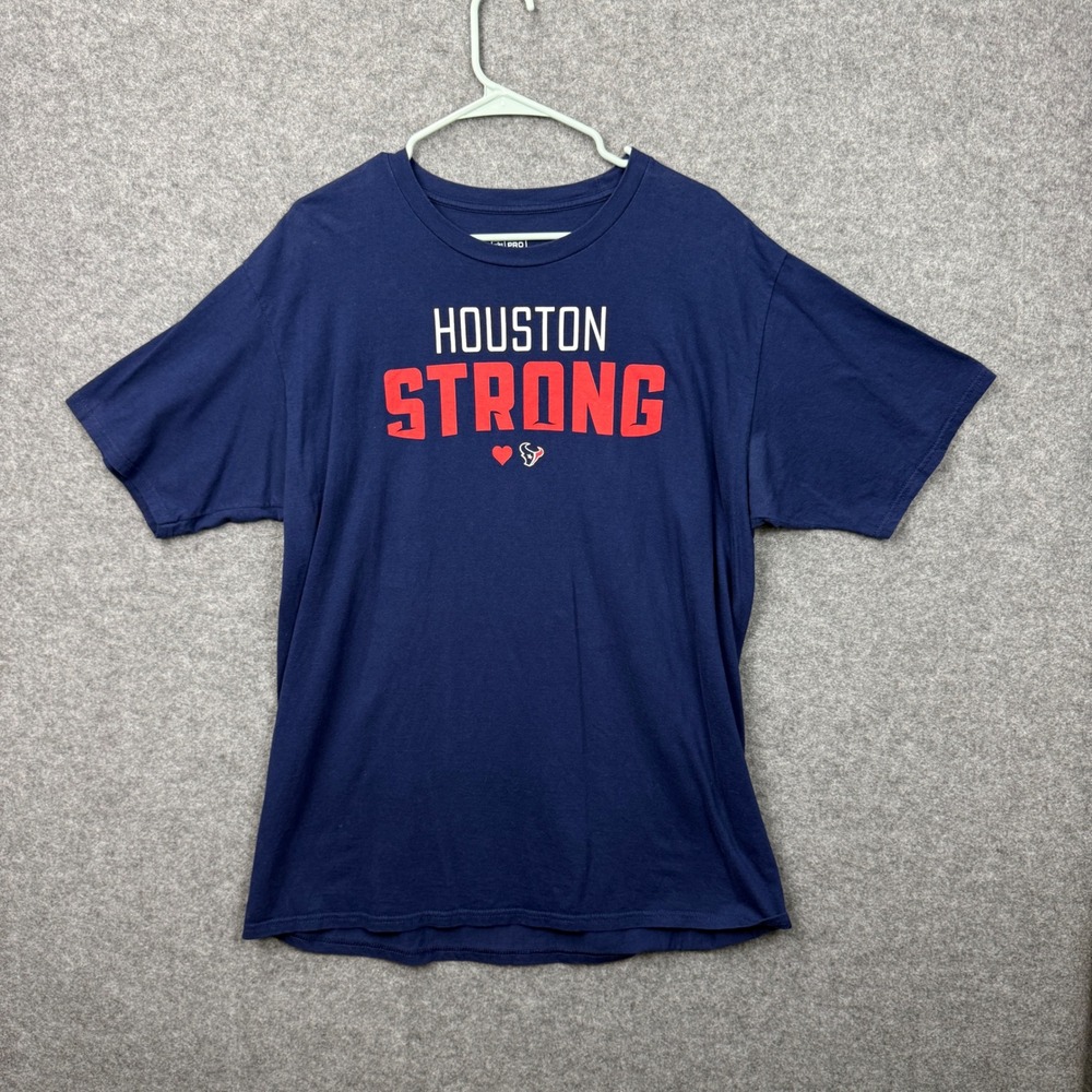 NFL Pro Line Fanatics Houston‎ Texans Houston Strong Navy Blue T-Shirt Mens XL